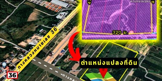 ขายที่ดินสวย แหล่งนิคมอุตสาหกรรม WHA36 จ.ระยอง