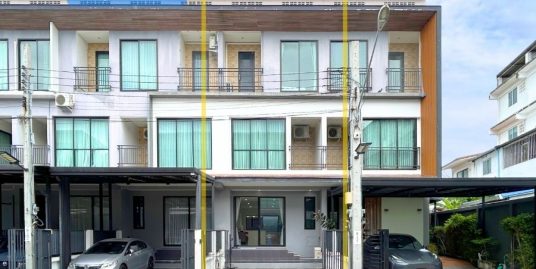 ขาย!! ทาวน์โฮม 3 ชั้น ซิกเนเจอร์ เรสซิเดนท์ ราชพฤกษ์-สวนผัก32 (ขนาด 25.2 ตร.ว. หน้ากว้าง 5.2 ม.) ถ.ปลายบาง บางกรวย นนทบุรี : Signature Residence