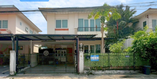 ให้เช่า!! บ้านแฝด 2 ชั้น ศุภาลัยวิลล์ ศรีสมาน ( ขนาด 39 ตร.ว.) ปทุมธานี ใกล้โรบินสัน ศรีสมาน : Supalai Ville Srisaman-Pathumthani