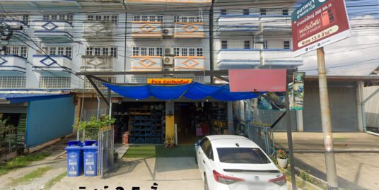 ขาย/เซ้ง อาคารพานิชย์ 3.5 ชั้น ตรงข้ามวัดศรีวารีน้อย ใกล้สนามบินสุวรรณภูมิ ทำเลดีมากเหมาแก่การค้าขาย